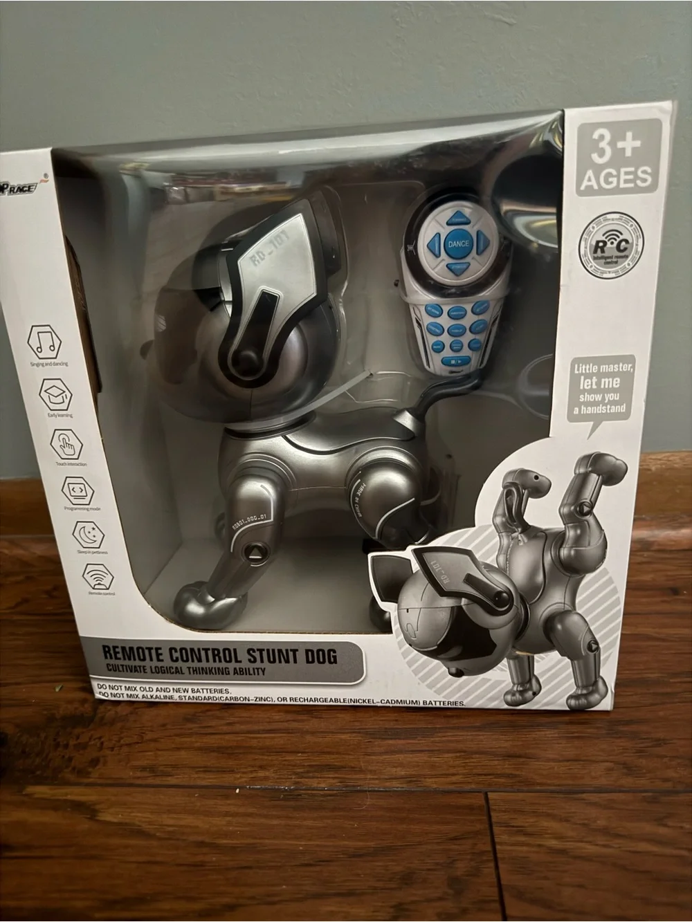 Remote Control Stunt Dog Toy - Silver